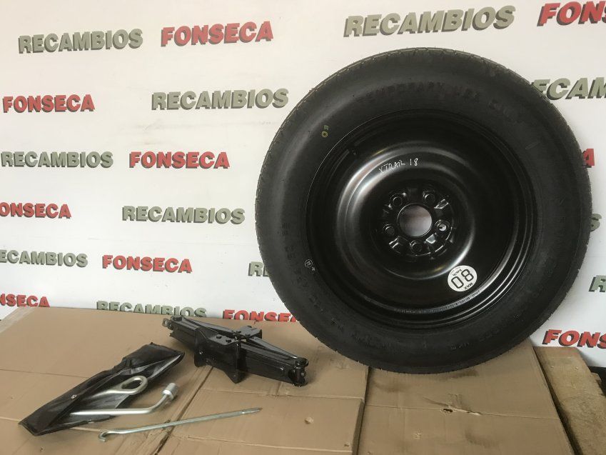 GALLETA GATO Y LLAVES NISSAN X TRAIL 2018 T32 NEUMATICO DUNLOP NUEVO 155/90 R17 101M