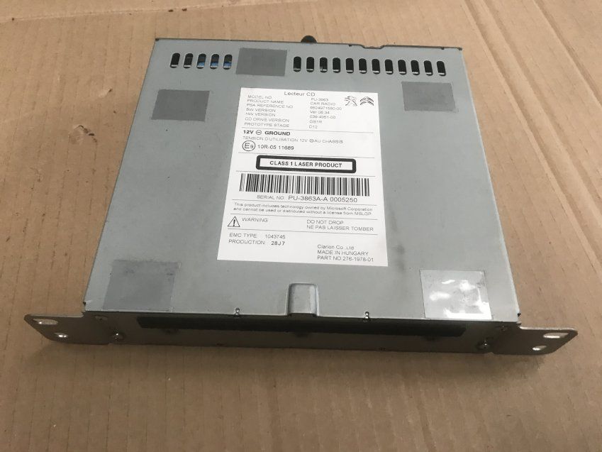 SISTEMA NAVEGACION PEUGEOT 308 II 2018 Ref Radio 9821908980   Ref Pantalla 982429858000   Ref Lector Cd 9824971580 00