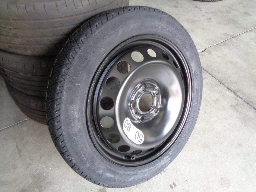 RUEDA REPUESTO RENAULT TALISMAN 135/80 R17 103M GALLETA NEUMATICO CONTINENTAL NUEVO