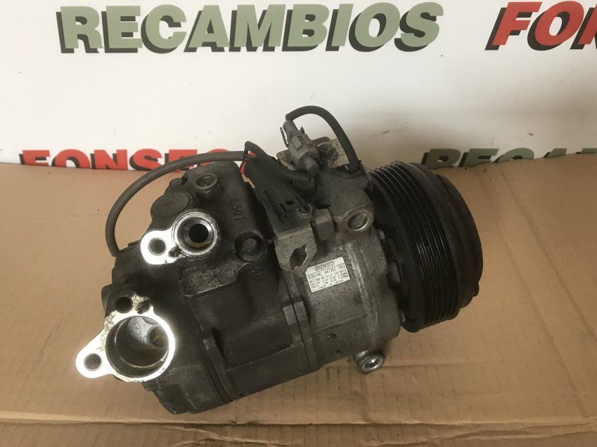 COMPRESOR AC BMW SERIE 5 2008 520d 177cv E60 E61 Denso   Ref. 6SBU14C / 447260 1852