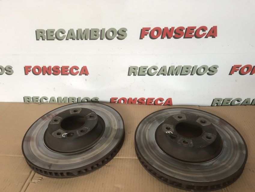 DISCOS Y PINZAS FRENO DELANTEROS PORSCHE CAYENNE 2010 3.0d 92A Discos 350mm Pinzas Brembo 6 Pistones Ref. 7PP615123