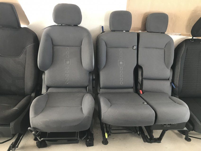 ASIENTOS DELANTEROS CITROEN BERLINGO 2015   DE 3 PLAZAS   CON TAPIZADOS DE PUERTAS