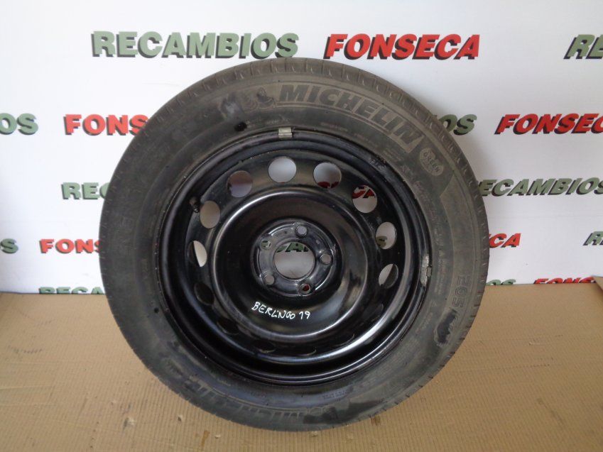 RUEDA SUPLENTE CITROEN BERLINGO 2019 NEUMATICO USADO MICHELIN ENERGY 205/60R16 96H   6 1/2JX16H2 SEMANA 2619