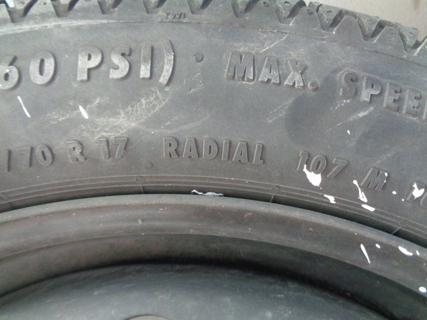 RUEDA REPUESTO RENUALT GRAND SCENIC IV 2016 145/70 R17 107 GALLETA NEUMATICO CONTINENTAL NUEVO