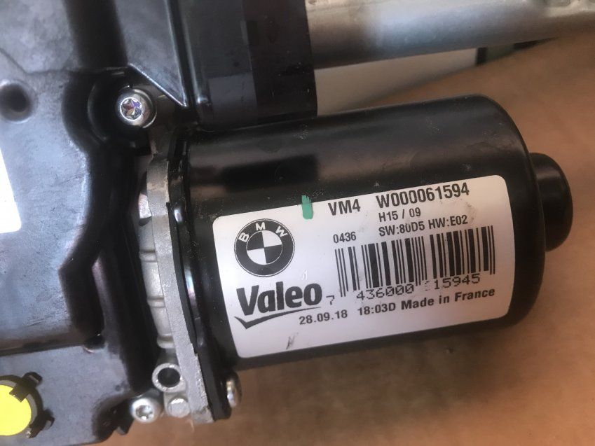 MOTOR LIMPIA PARABRISAS DELANTERO BMW SERIE 7 2018 G11 Ref. W000061594