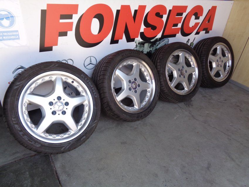 LLANTAS MERCEDES SL 2003 DOBLE MEDIDA ALANTE 255/40 R18 99Y ATRAS 285/35 R18 101Y ET37 NEUMATICOS KUMHO AL 75%