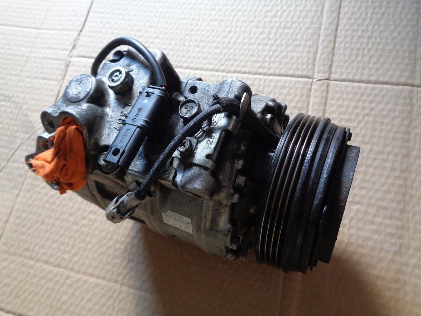 COMPRESOR AC BMW SERIE 6 2008 635d E63 140.000Kms MARCA DENSO ref. 6452 9180547 01