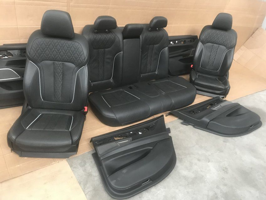 ASIENTOS CON TAPIZADOS BMW SERIE 7 2018 G11 PACK M   Delanteros totalmente electricos, con 2 memorias, calefactables y ventilados. Traseros calefactables