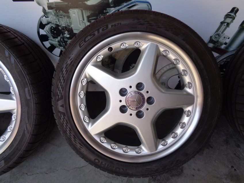 LLANTAS MERCEDES SL 2003 DOBLE MEDIDA ALANTE 255/40 R18 99Y ATRAS 285/35 R18 101Y ET37 NEUMATICOS KUMHO AL 75%