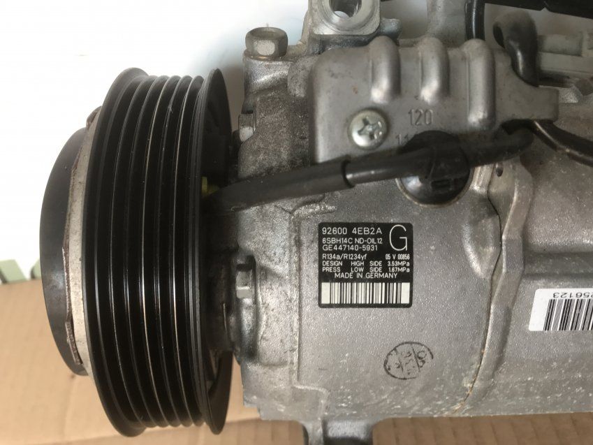 COMPRESOR AC NISSAN QASHQAI 2019 J11 1.5dci Ref. 926004EB2A / 6SBH14C
