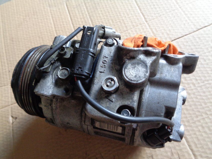 COMPRESOR AC BMW SERIE 6 2008 635d E63 140.000Kms MARCA DENSO ref. 6452 9180547 01