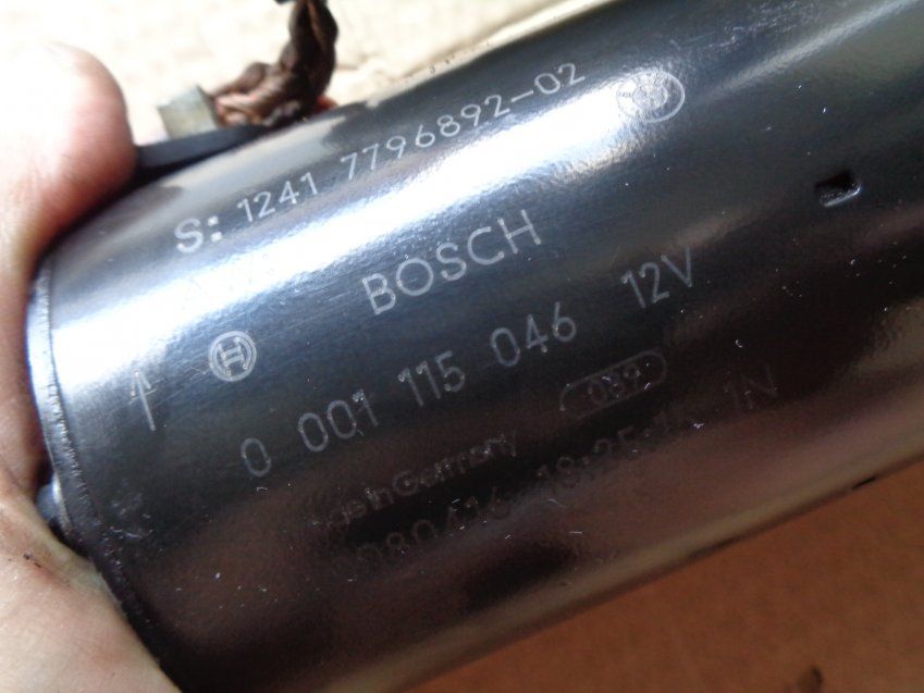 ARRANQUE / PUESTA MARCHA BMW 635d 2008 E63 140.000Kms MARCA BOSCH Ref. 1241 7796892