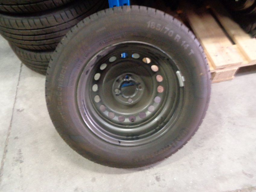 RUEDA REPUESTO RENAULT KANGOO 2018 185/70 R14 88T NEUMATICO CONTINENTAL NUEVO