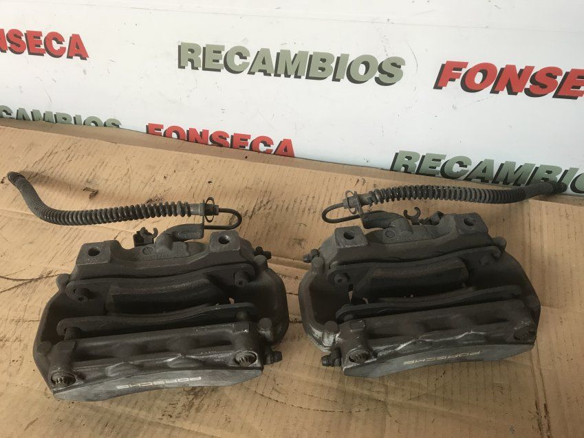 DISCOS Y PINZAS FRENO TRASEROS PORSCHE CAYENNE 2010 3.0d 92A Discos 330mm Pinzas Brembo Ref. 7P0615423