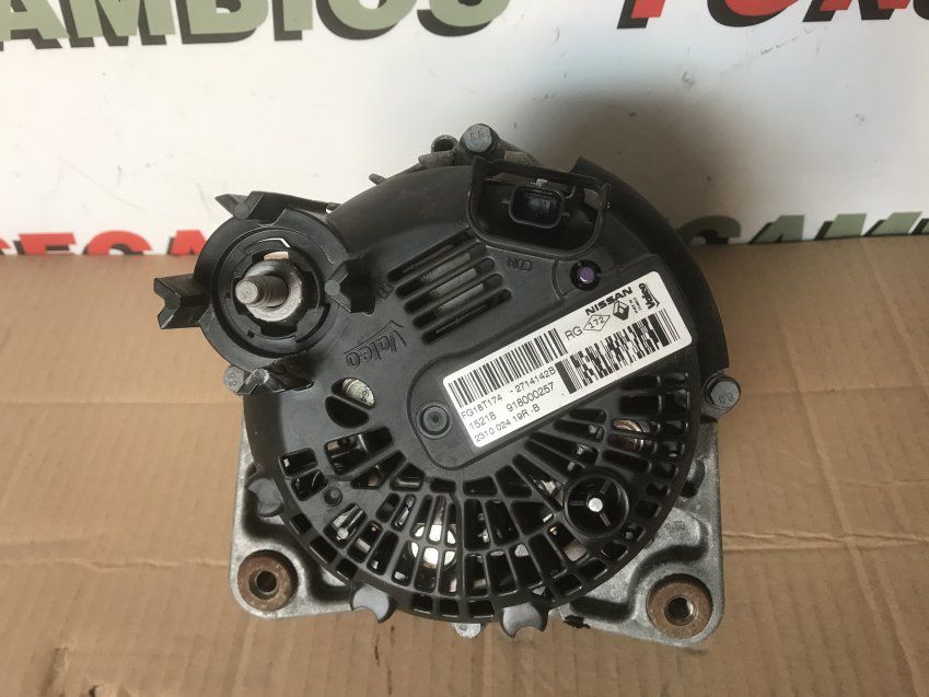 ALTERNADOR NISSAN QASHQAI 2019 1.5dci  Valeo Ref. 231002419R B