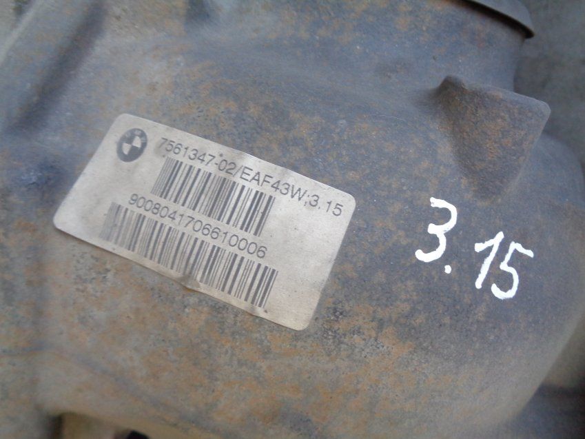 EJE TRASERO BMW SERIE 6 2008 635d E63 COMPLETO