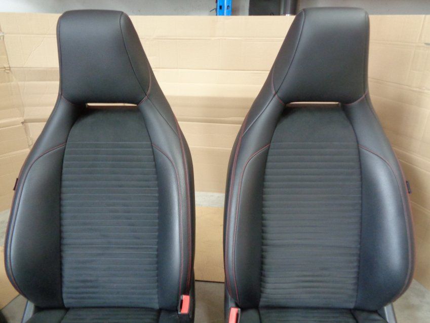ASIENTOS MERCEDES BENZ CLASE CLA 2015 W117 AMG CON TAPIZADOS MIXTOS CUERO / ALCANTARA