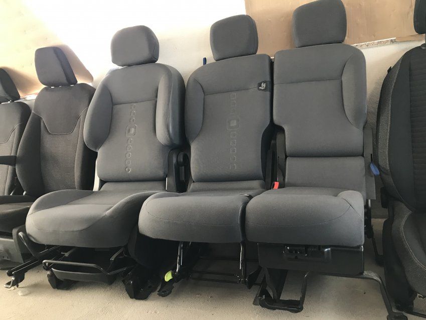 ASIENTOS DELANTEROS CITROEN BERLINGO 2015   DE 3 PLAZAS   CON TAPIZADOS DE PUERTAS