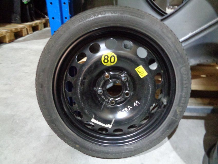 RUEDA REPUESTO OPEL ASTRA J  2011 115/760 R16 92M GALLETA NUEVA NEUMATICO CONTINENTAL