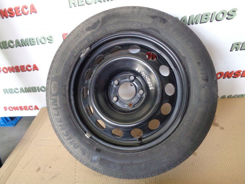 RUEDA SUPLENTE CITROEN BERLINGO 2019 NEUMATICO USADO MICHELIN ENERGY 205/60R16 96H   6 1/2JX16H2 SEMANA 2619