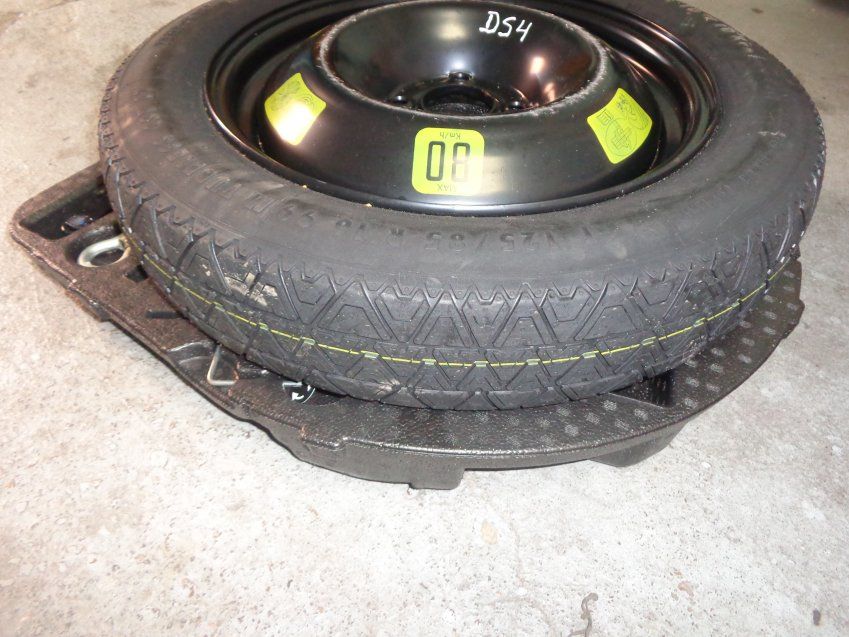 RUEDA REPUESTO CITROEN DS4 2011 GALLETA ET10 125/85 R16 99M NEUMATICO CONTINENTAL NUEVO