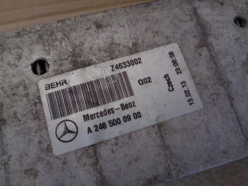 RADIADOR AC RADIADOR INTERCOOLER MERCEDES BENZ CLA 2014 220cdi Ref. A2465000054 / Ref. A2465000900