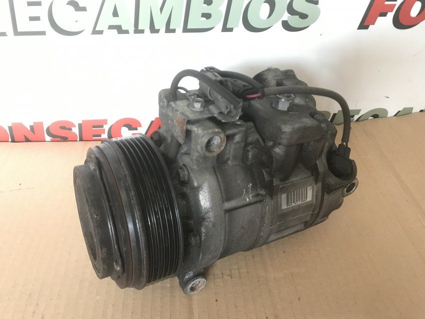 COMPRESOR AC BMW SERIE 5 2008 520d 177cv E60 E61 Denso   Ref. 6SBU14C / 447260 1852