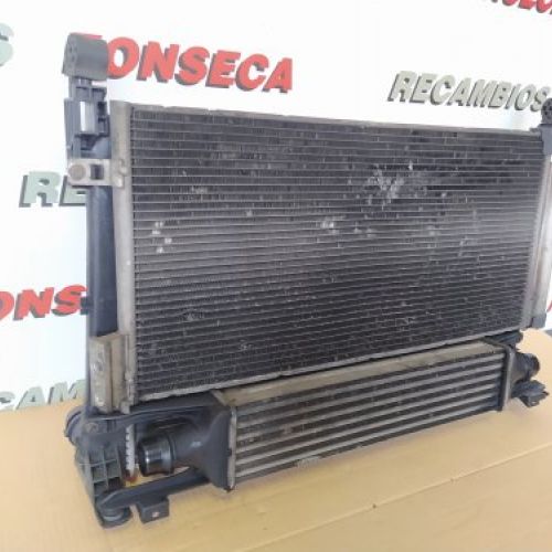 CONJUNTO DE 3 RADIADORES CON ELECTRO VENTILADOR OPEL CORSA D 2010 1.3cdti