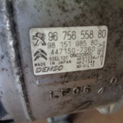 COMPRESOR AC CITROEN BERLINGO 2019 1.5Hdi 130cv 91.000Kms Ref. 9675655880