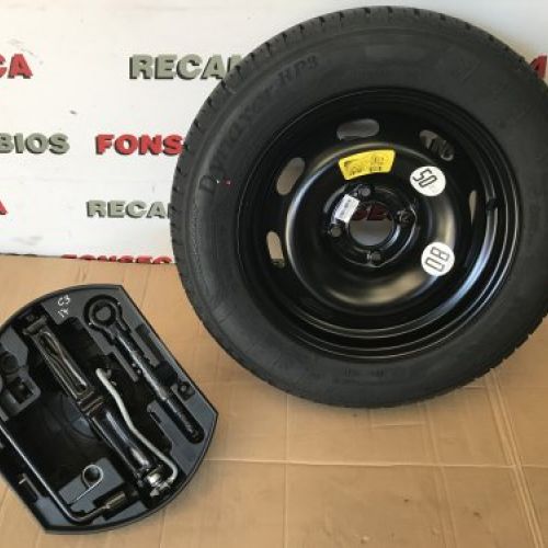 RUEDA REPUESTO CITROEN C3 III 2017 CON SOPORTE Y GATO   Neumatico Kleber 185/65 R15 88T   ET23