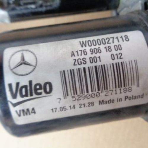 MOTOR LIMPIA DELANTERO MERCEDES BENZ CLASE CLA 2014 W117 VALEO   REF. W000027118 / A1769061800