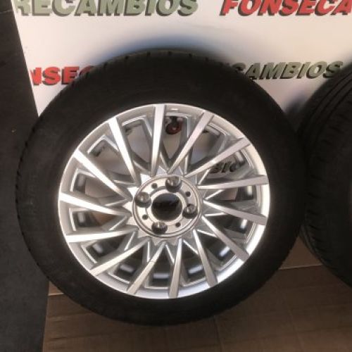 LLANTAS FIAT EN 15" de Fiat 500C 2016   Neumáticos Continental 185/55 R15 82H   6.0JX15   ET35   2 llantas rozadas